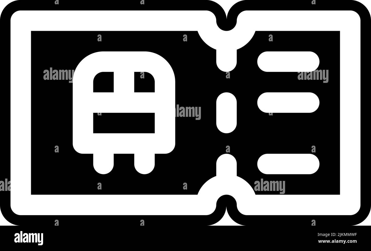 ticket icon black vector illustration Stock Vector Image & Art - Alamy