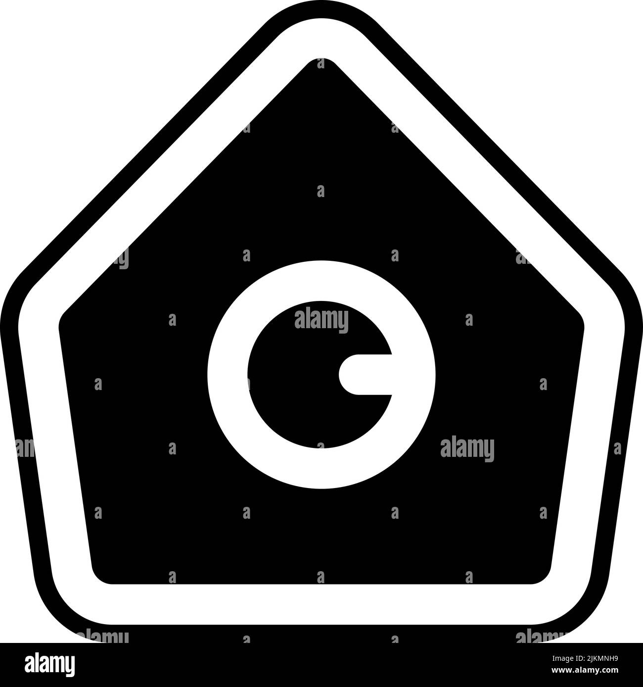 home page icon black vector illustration Stock Vector Image & Art - Alamy