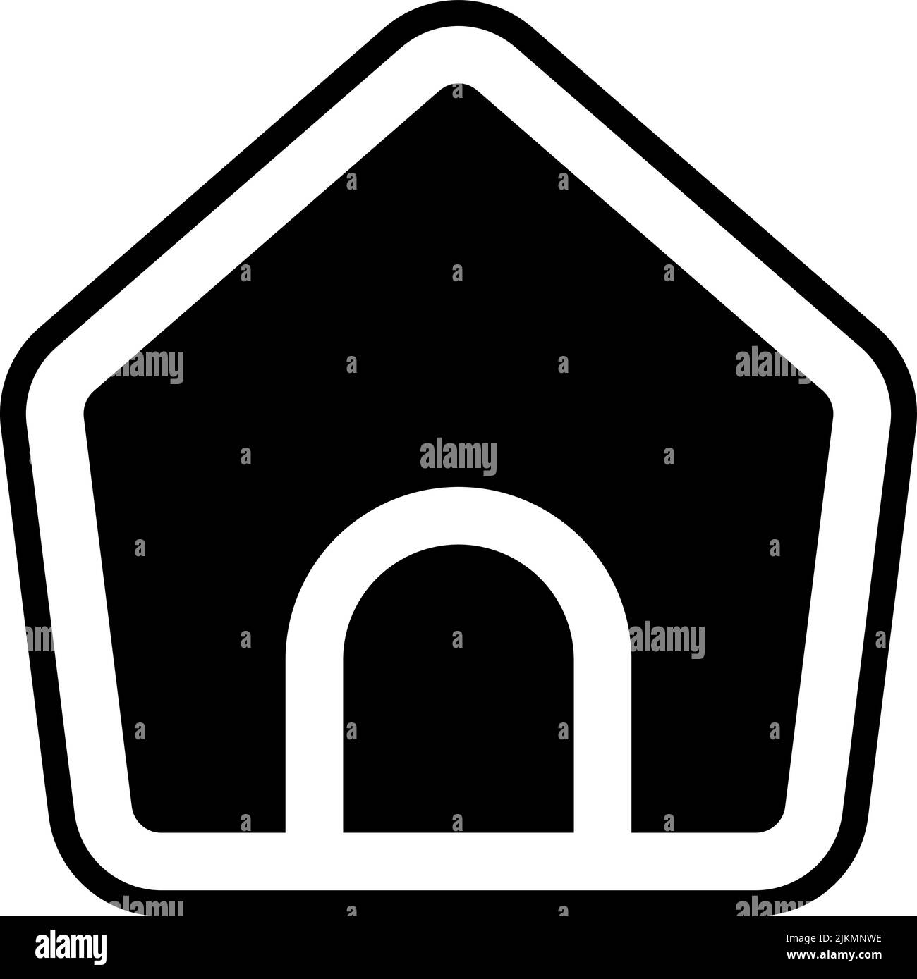 home icon black vector illustration Stock Vector Image & Art - Alamy