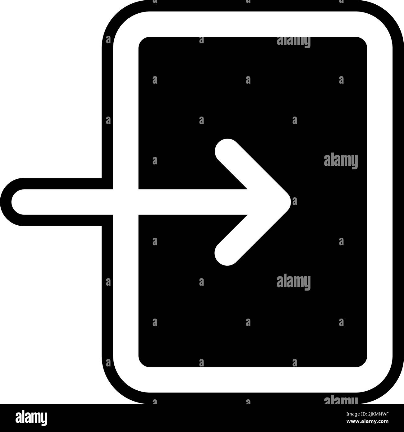 login icon black vector illustration Stock Vector Image & Art - Alamy