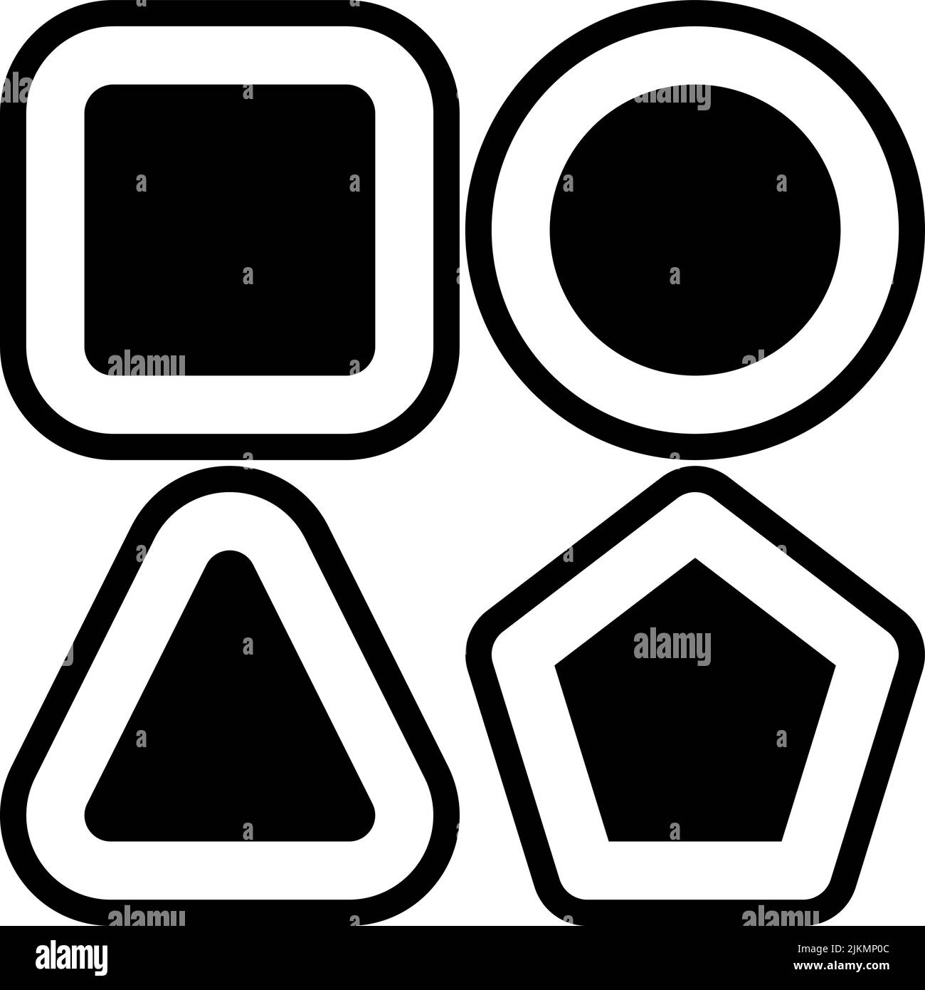 shapes icon black vector illustration Stock Vector Image & Art - Alamy
