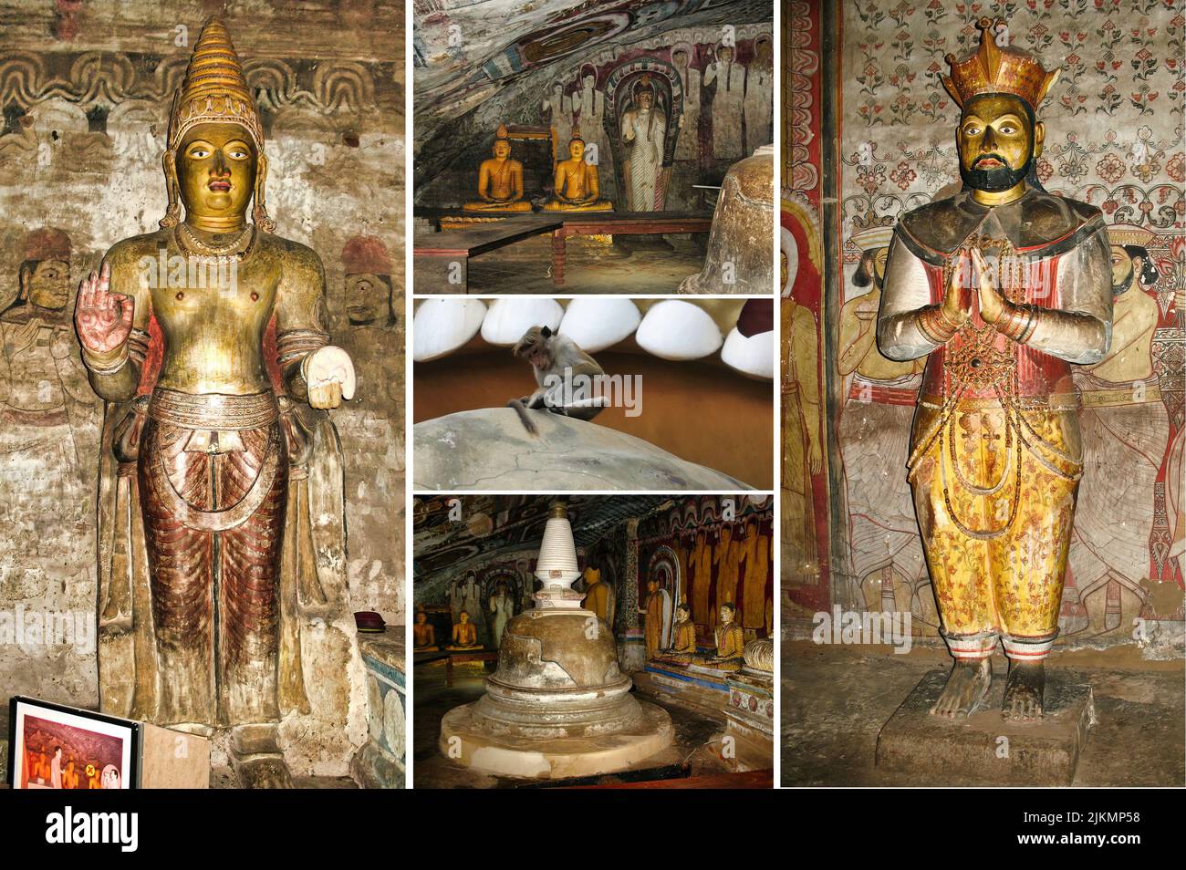 Dambulla Cave Temple Is The Largest And Best Preserved Cave Temple Complex In Sri Lanka Stock Photo