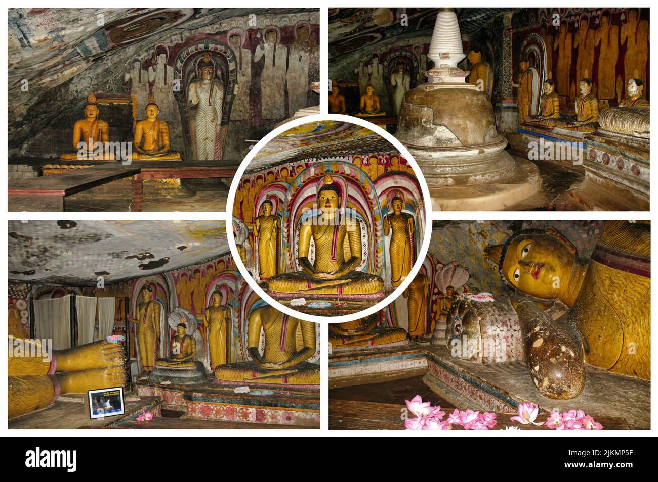 Dambulla Cave Temple Is The Largest And Best Preserved Cave Temple Complex In Sri Lanka Stock Photo