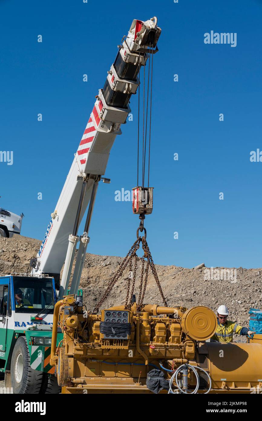 Mackay, Queensland, Australia 7th June 2022 Infrastructure and the machinery working in a