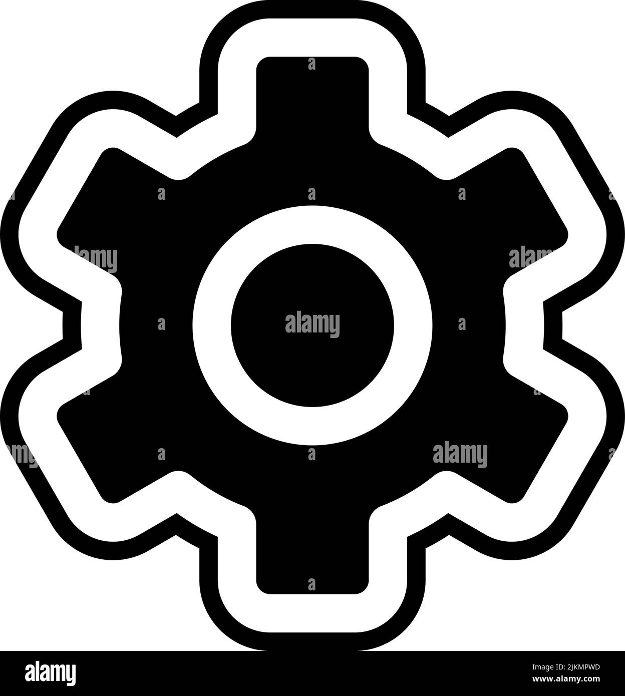 setting icon black vector illustration Stock Vector Image & Art Alamy