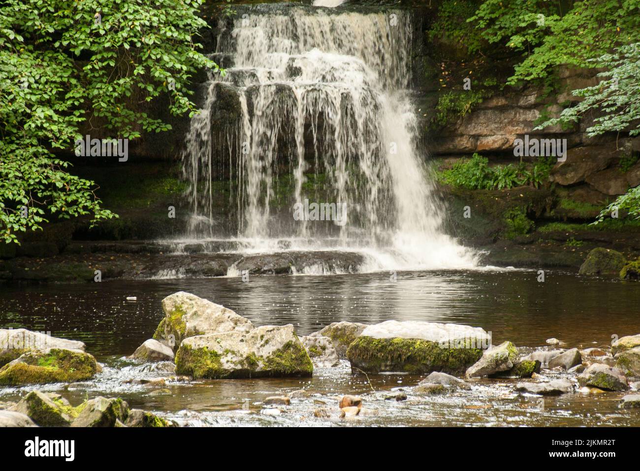 Cauldron water Falls West Burton Yorkshire Dales Stock Photo