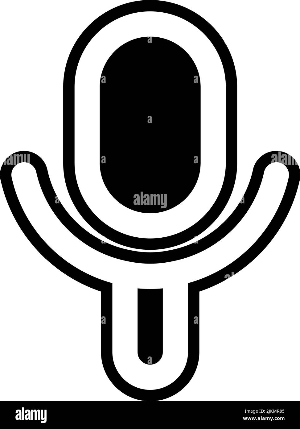 voice record icon black vector illustration Stock Vector Image & Art ...
