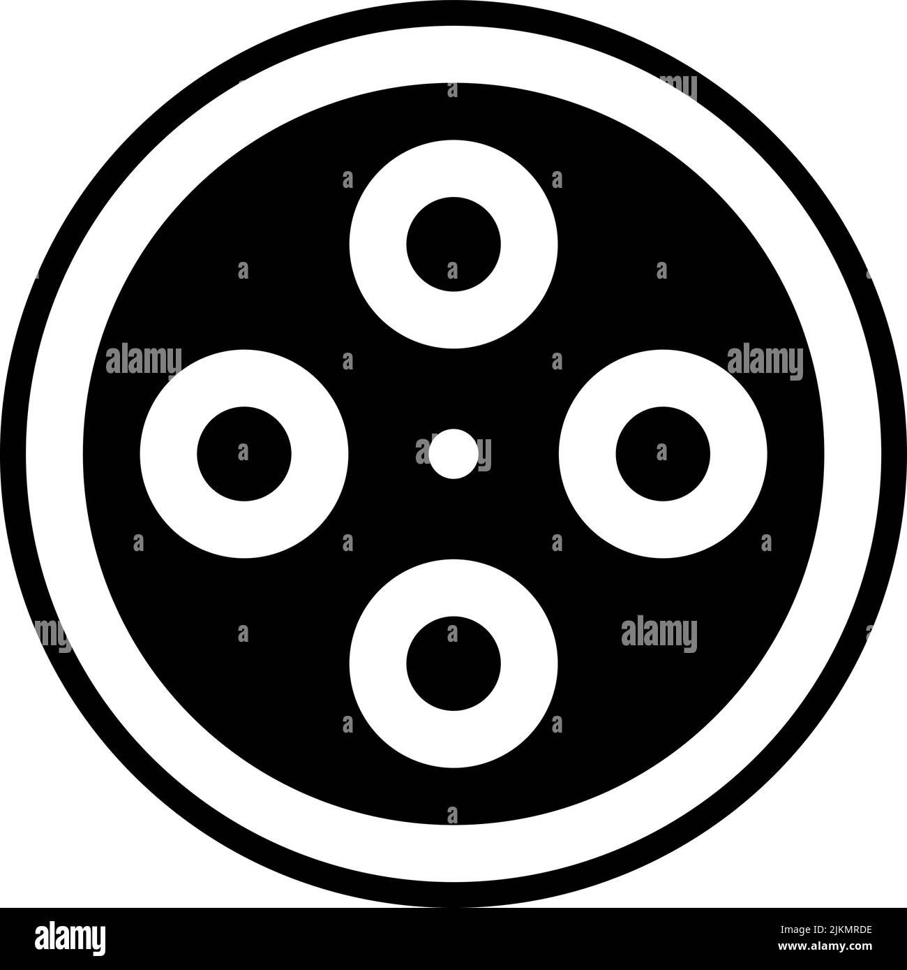 film icon black vector illustration Stock Vector Image & Art - Alamy