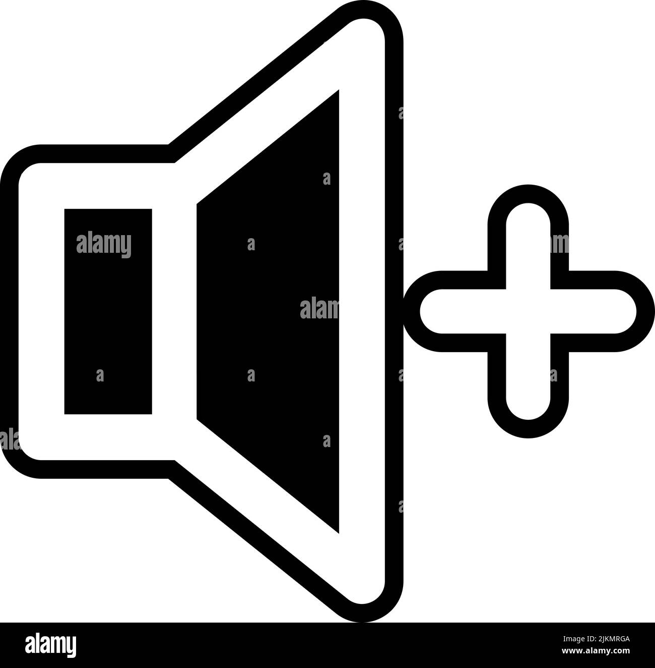 volume up icon black vector illustration Stock Vector Image & Art Alamy