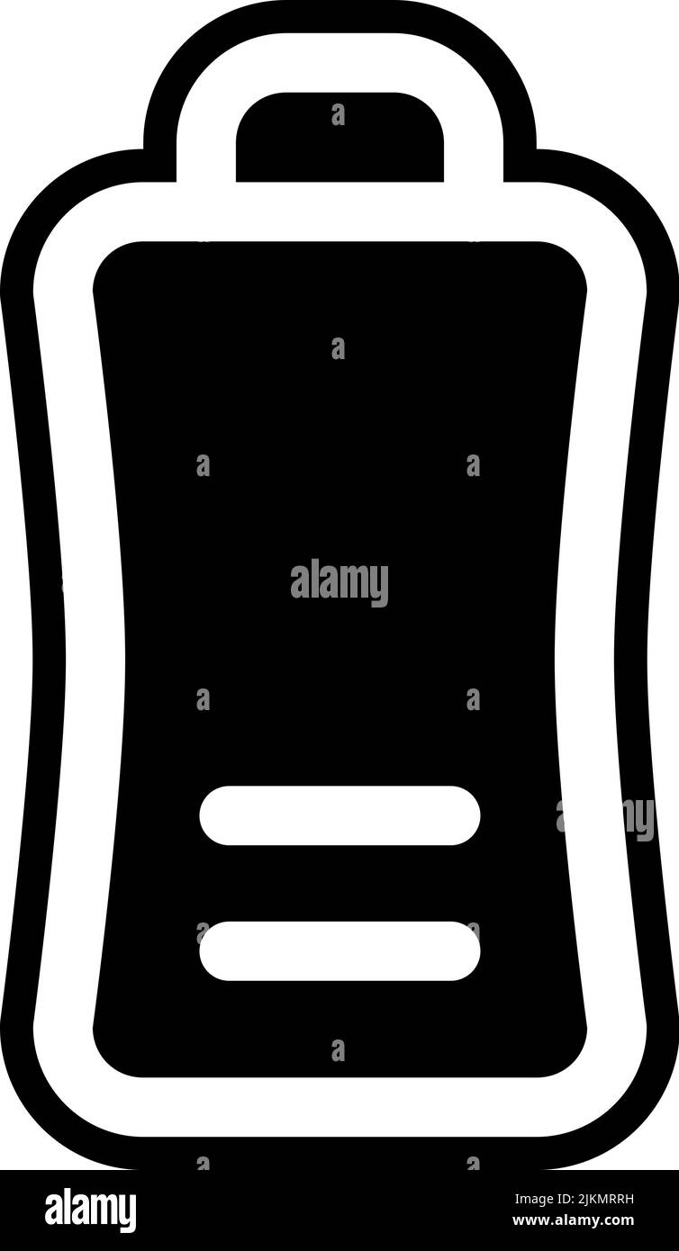 battery icon black vector illustration Stock Vector Image & Art - Alamy