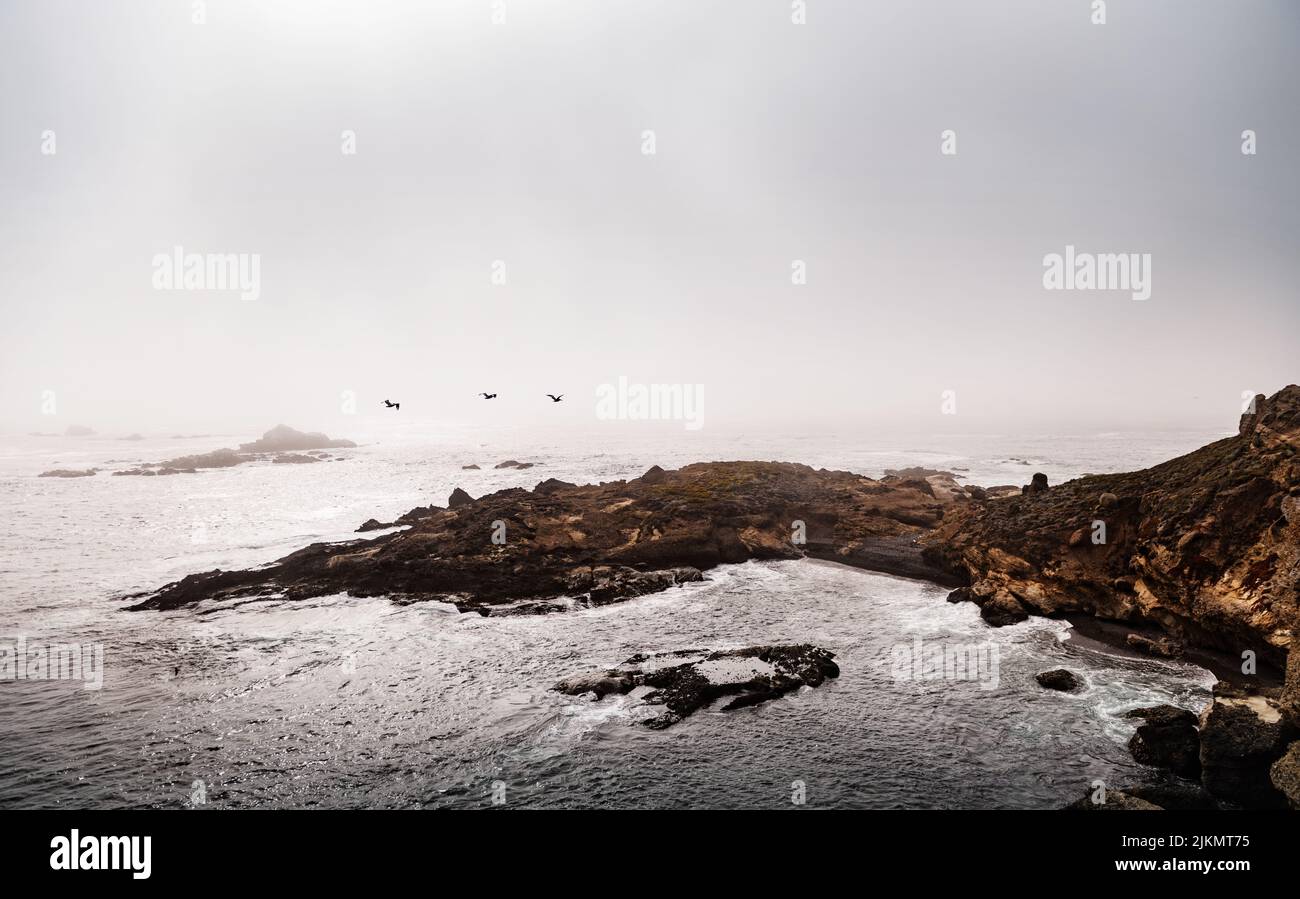 Coastline of point lobos state natural reserve, California Stock Photo
