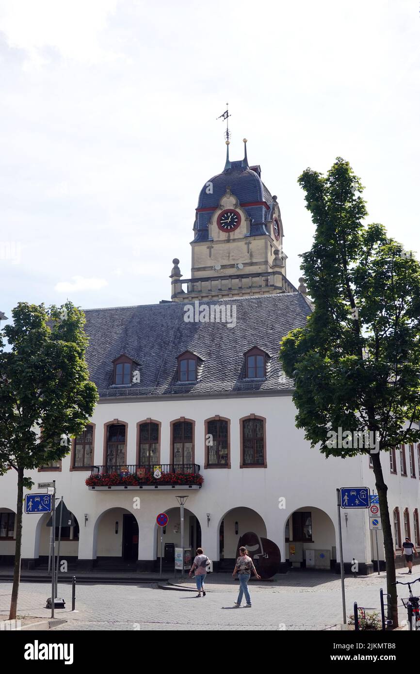 Altes Rathaus, heute Sitz der Volkshochschule, Nordrhein-Westfalen, Deutschland, Euskirchen Stock Photo