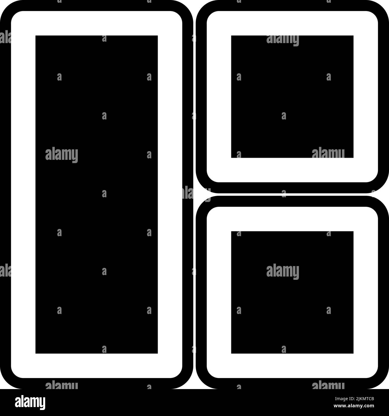 layout icon black vector illustration Stock Vector Image & Art - Alamy