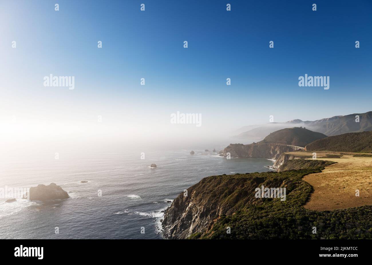 Landscape of Big Sur, California Stock Photo