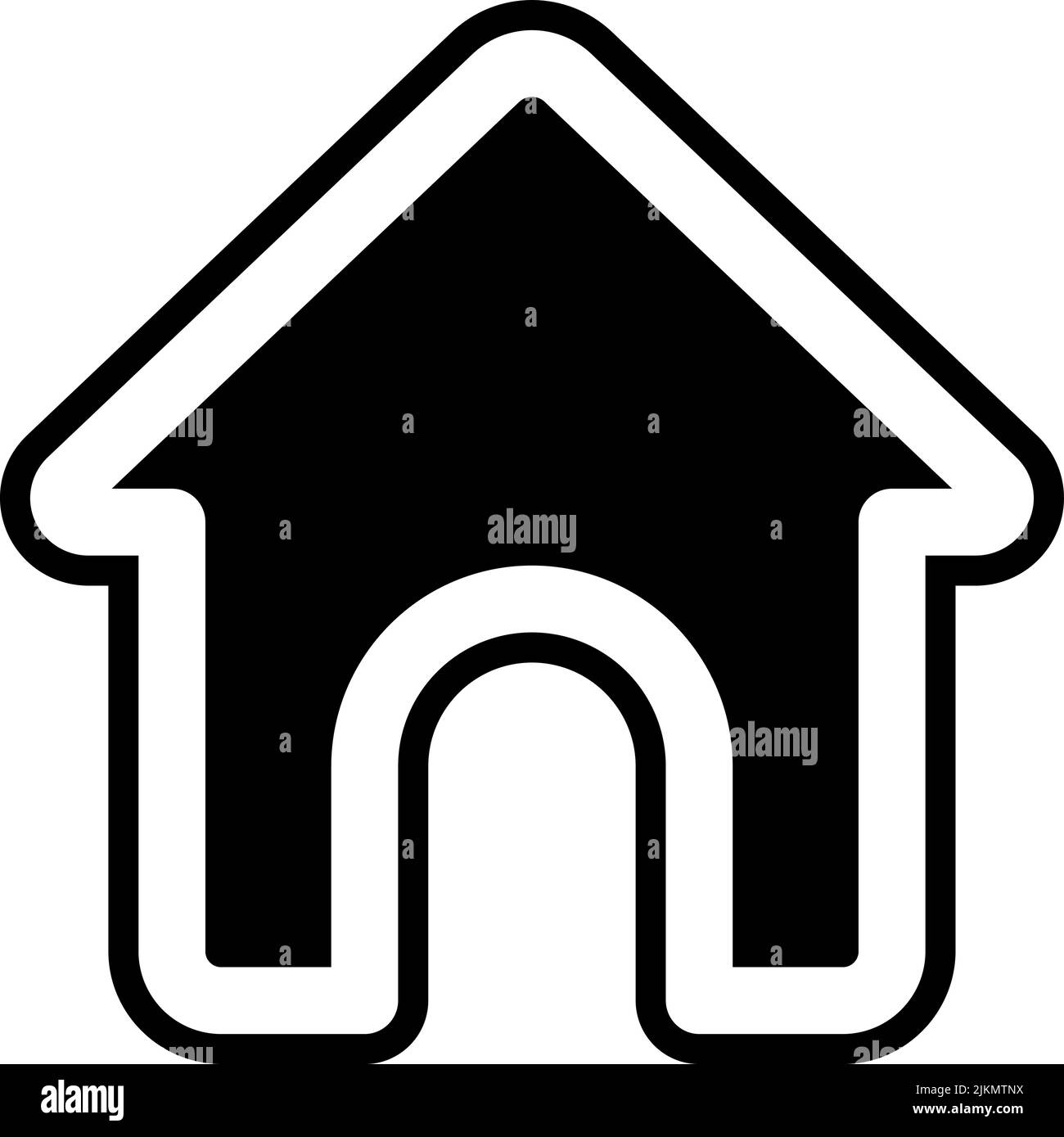 home icon black vector illustration Stock Vector Image & Art - Alamy