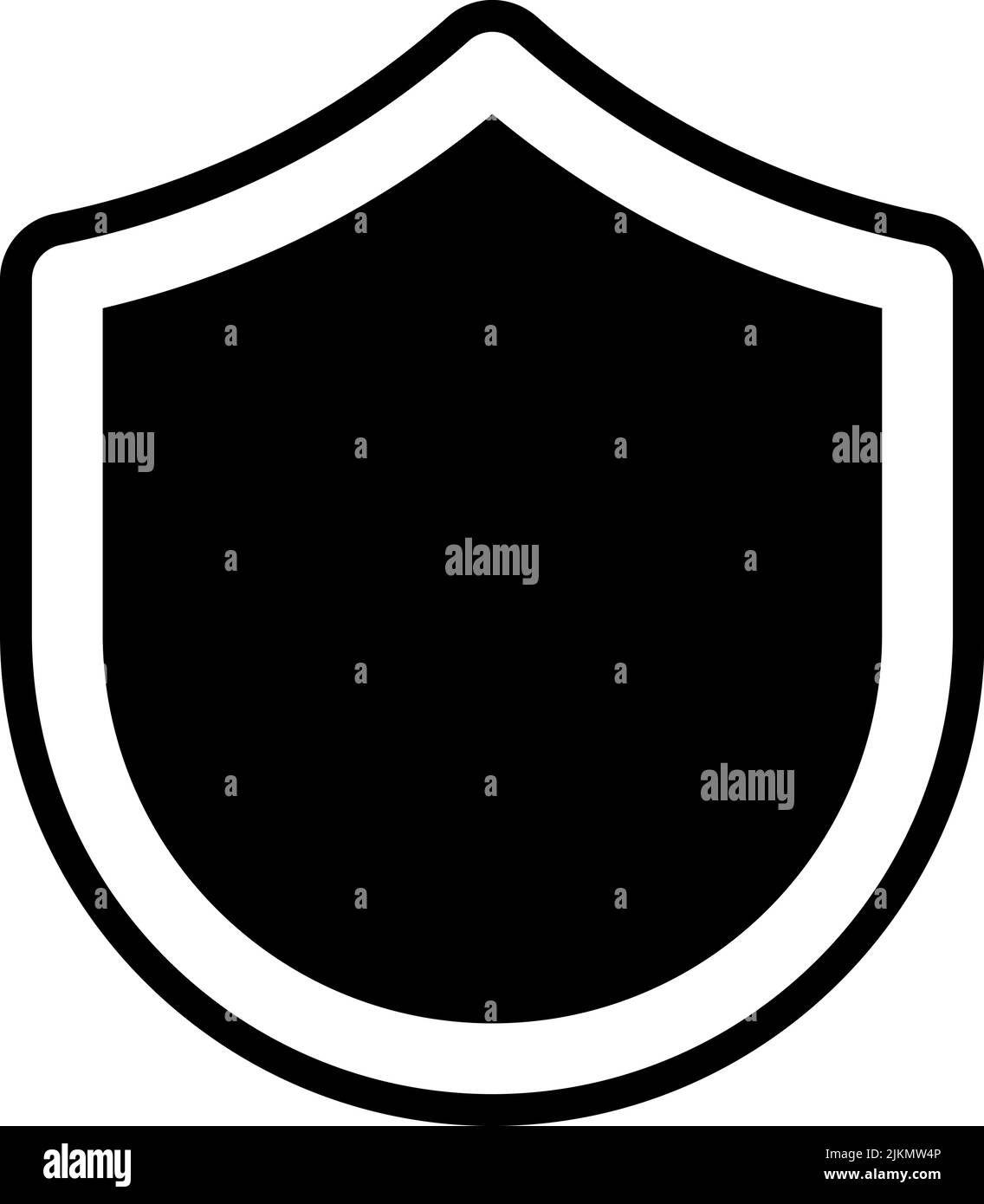 shield icon black vector illustration Stock Vector Image & Art - Alamy