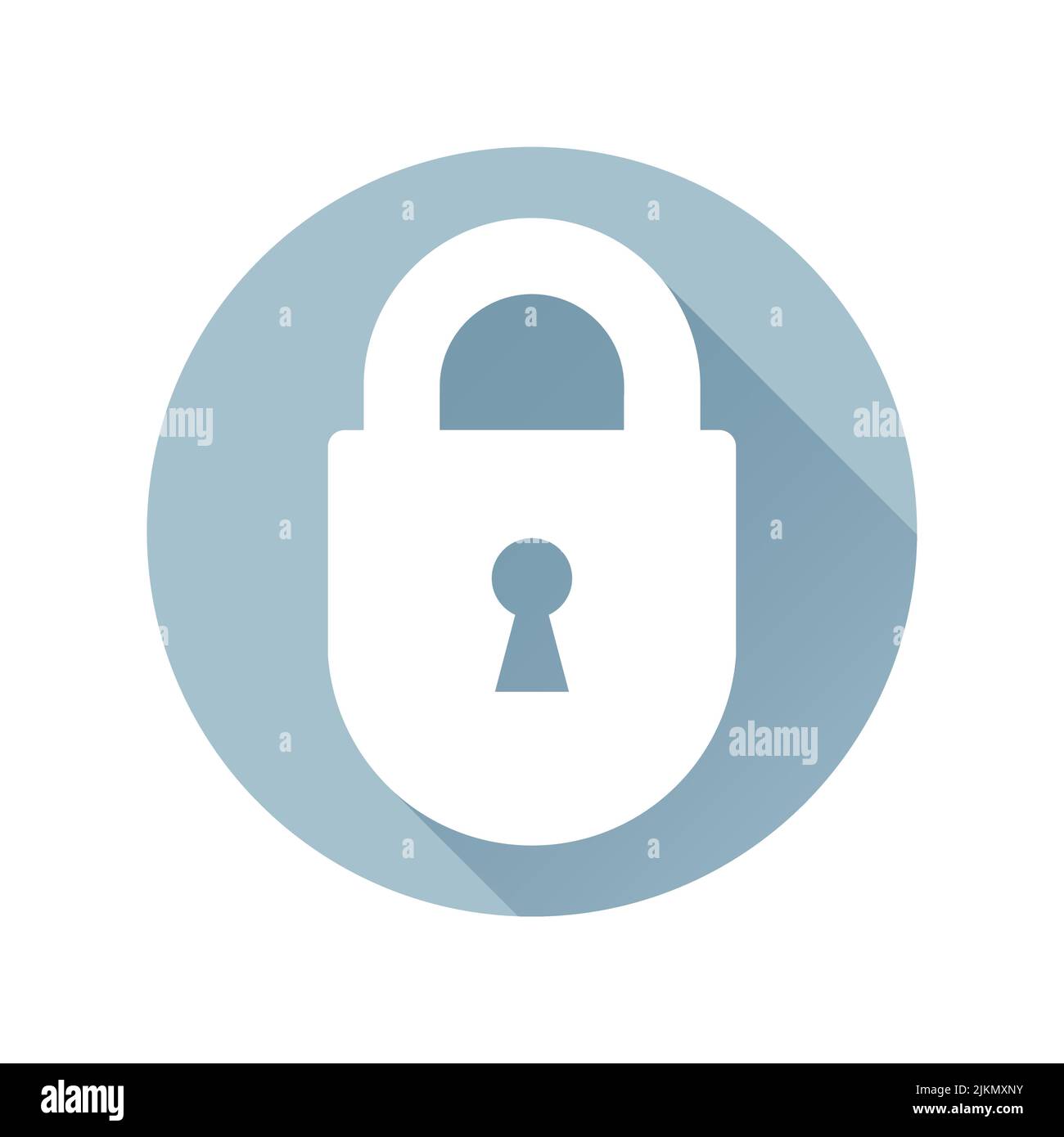 Lock icon flat vector illustration Stock Vector Image & Art - Alamy