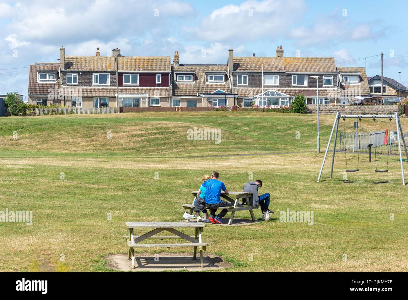 Paddlers Park Playground, Bay View, Amble, Northumberland, England, United Kingdom Stock Photo