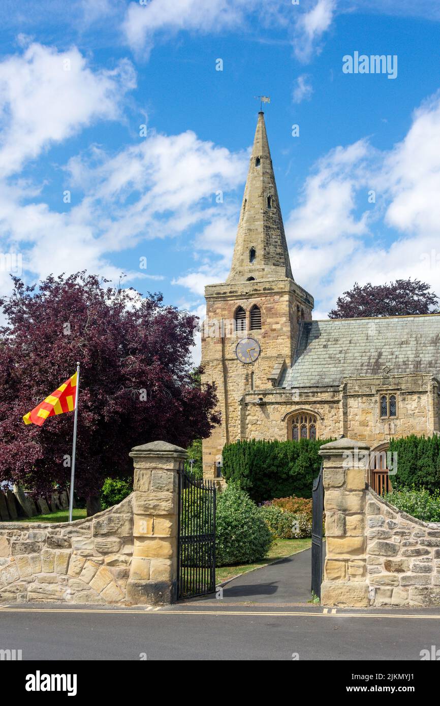 St Lawrence's Church, Dial Place, Warkworth, Northumberland, England, United Kingdom Stock Photo