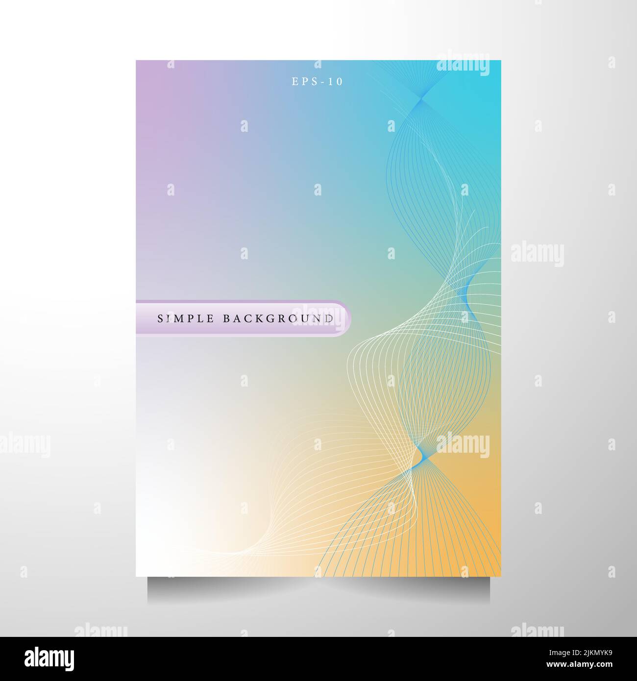 A4 Modern abstract cover design template vibrant vector image Cover