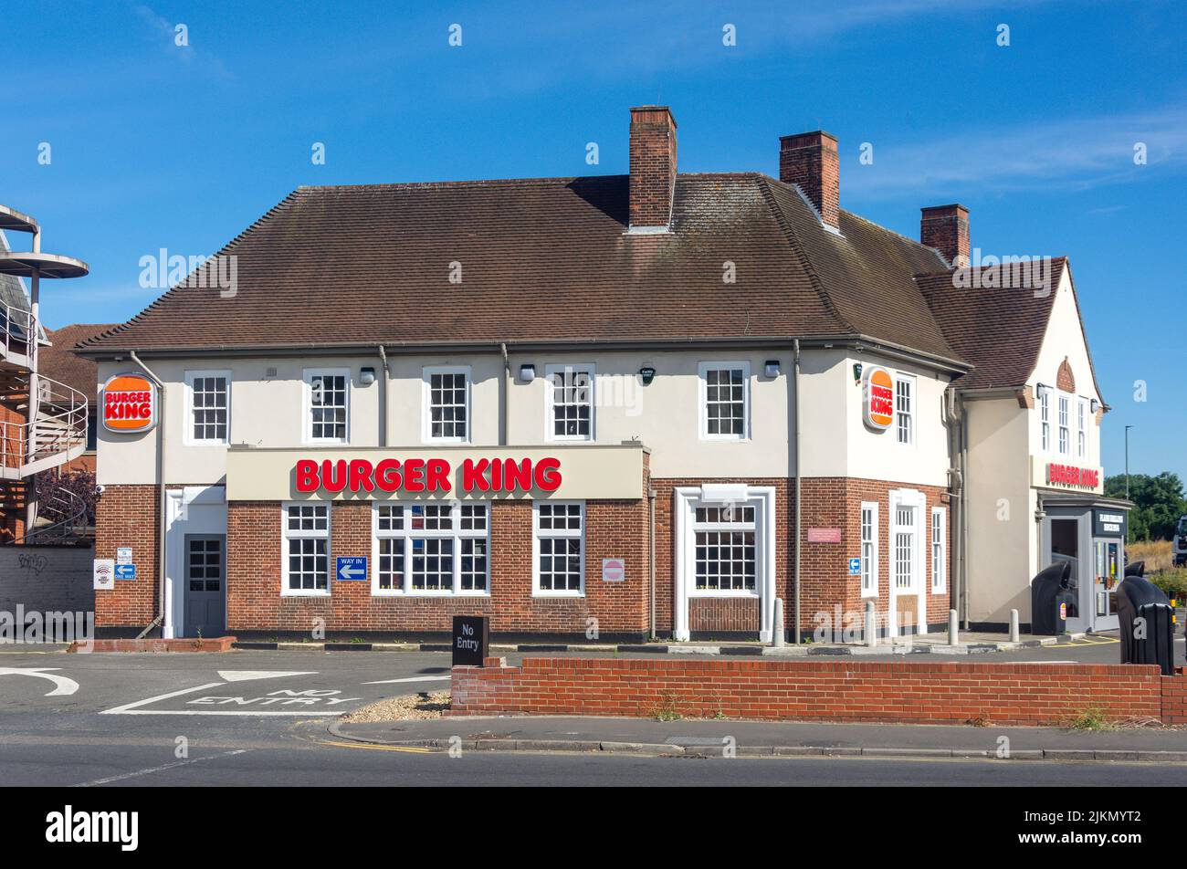 Burger King fastfood restaurant, The Avenue, Egham, Surrey, England