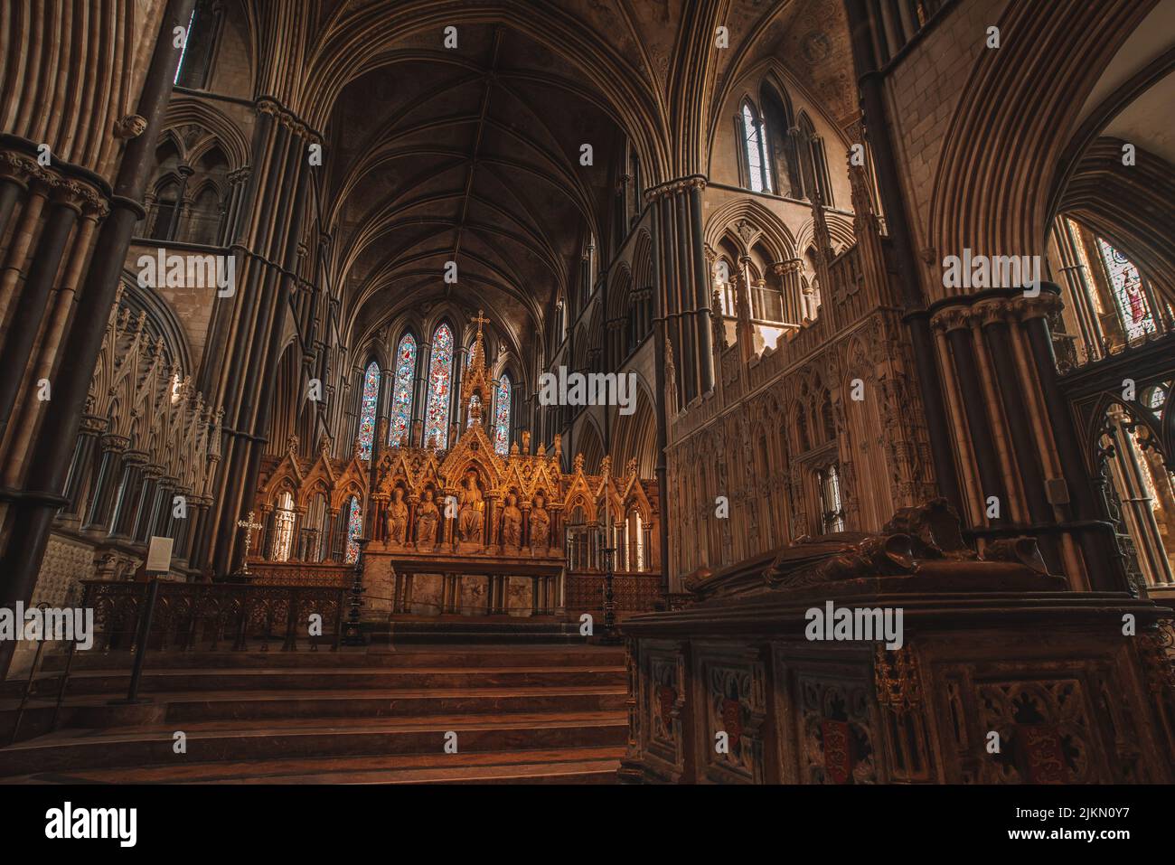 A Worcester Cathedral, United Kingdom The beauty and history of Worcester cathedral. Stock Photo