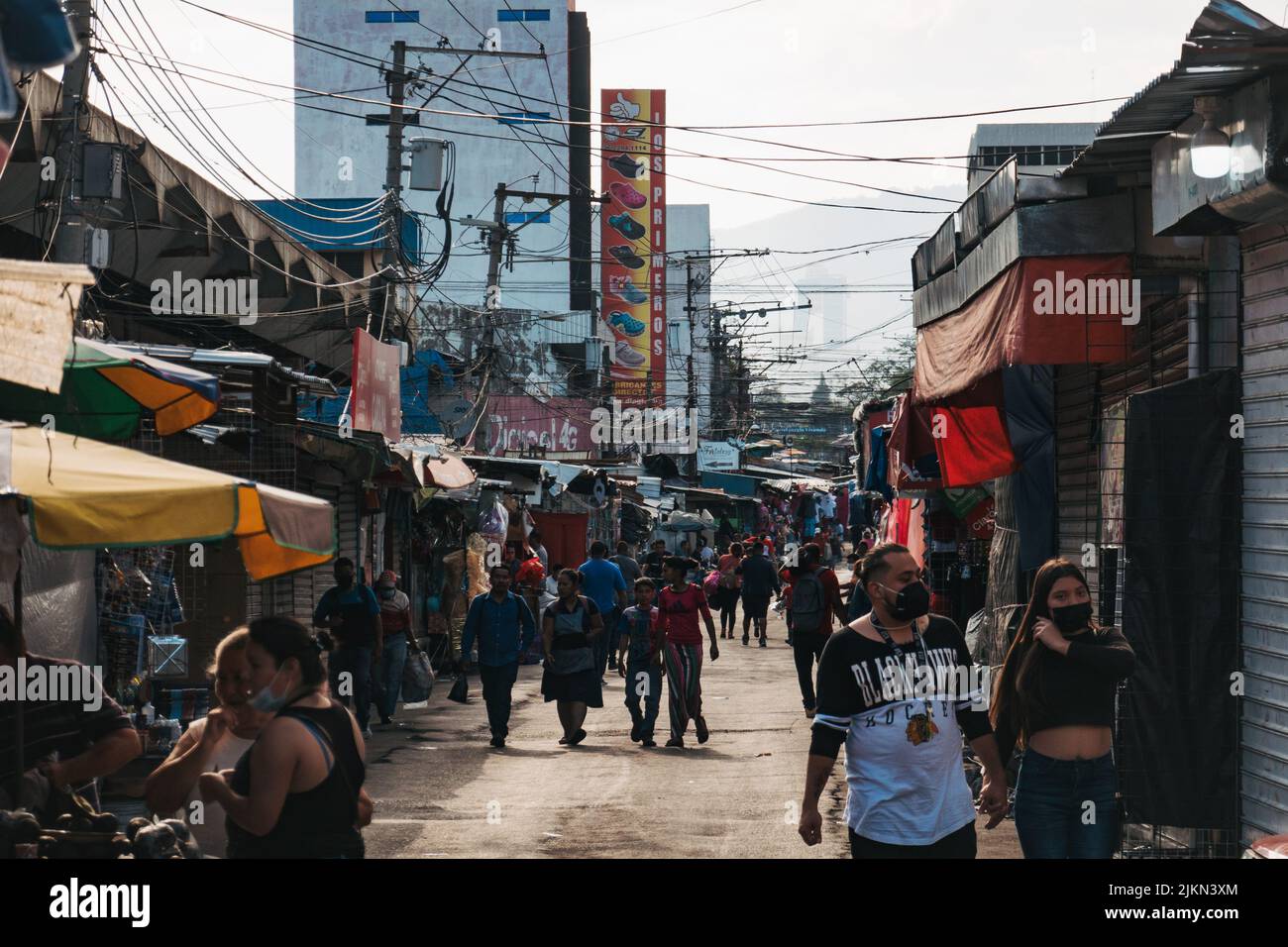 a street market in central San Salvador, El Salvador Stock Photo Alamy