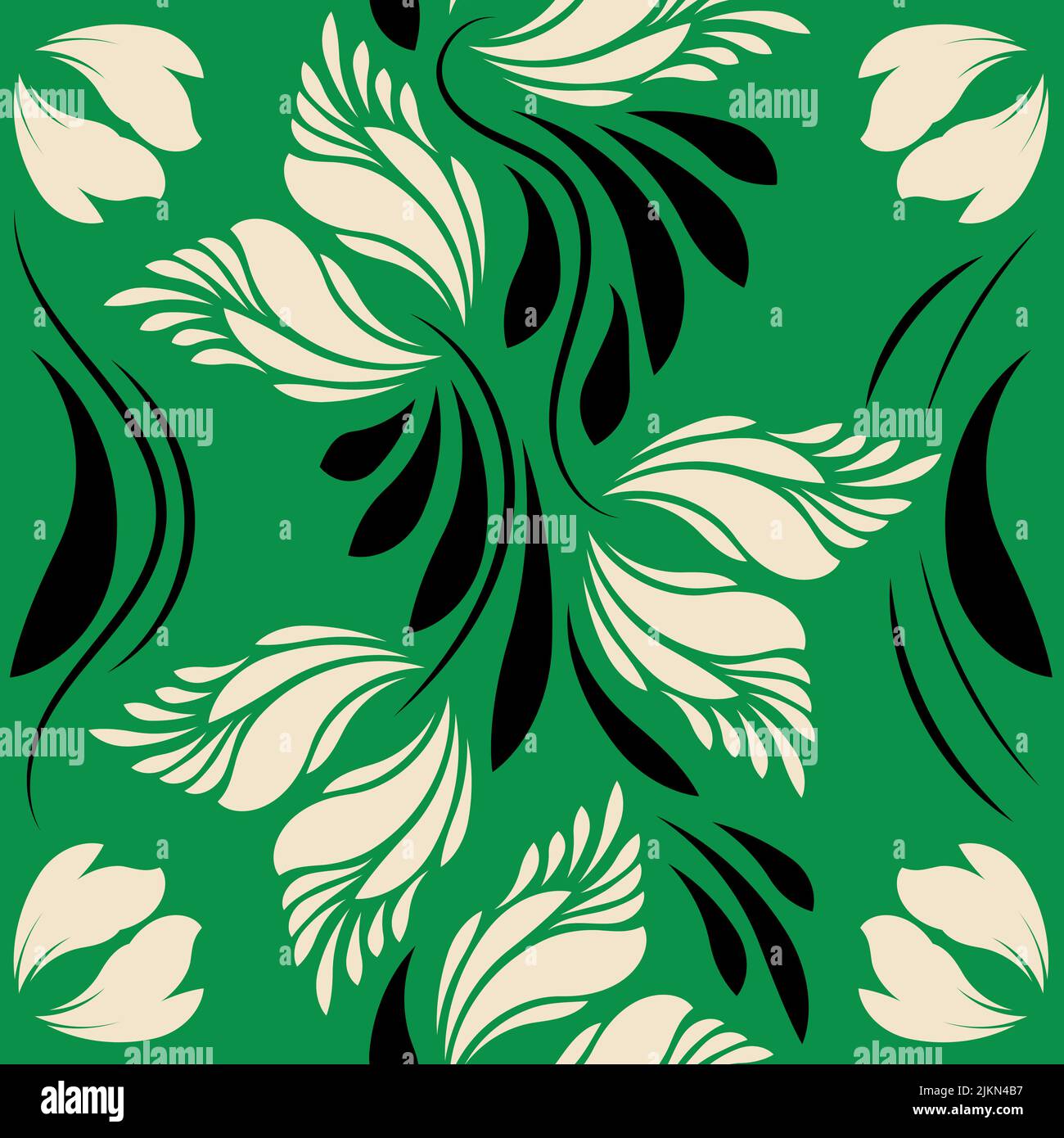 Folk flowers print Floral pattern Ethnic art Stock Vector Image & Art ...