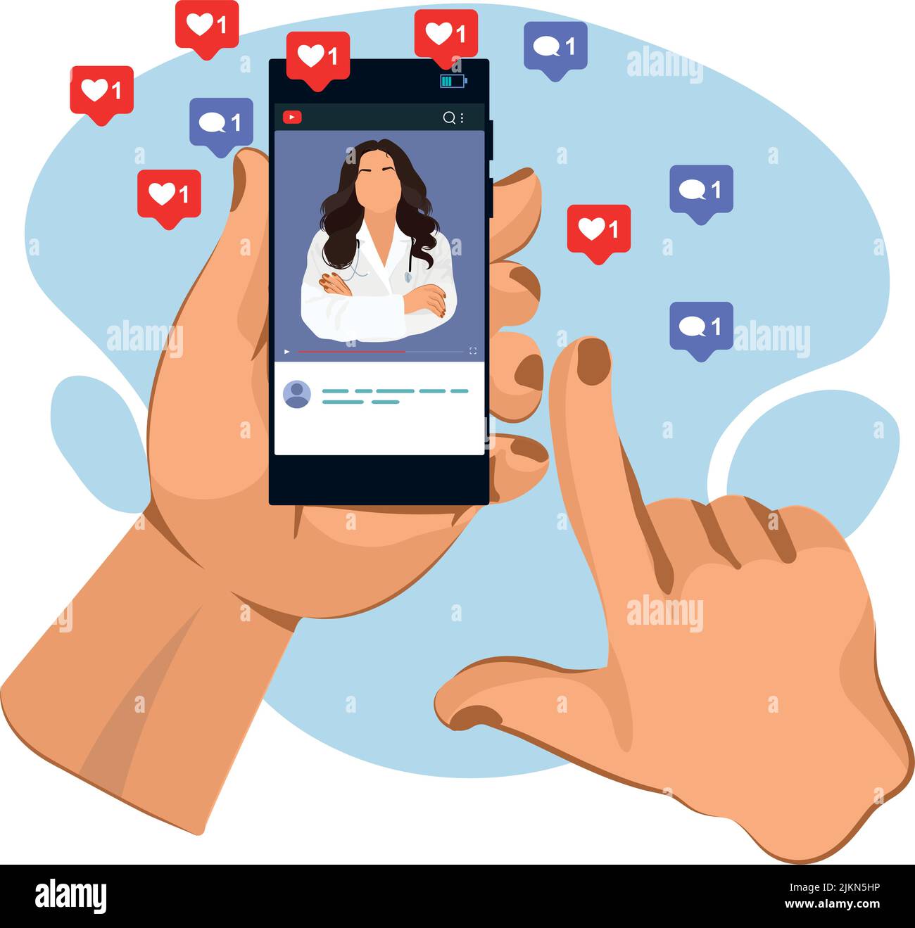 The doctor is on the phone Call a doctor Online doctor s consultation