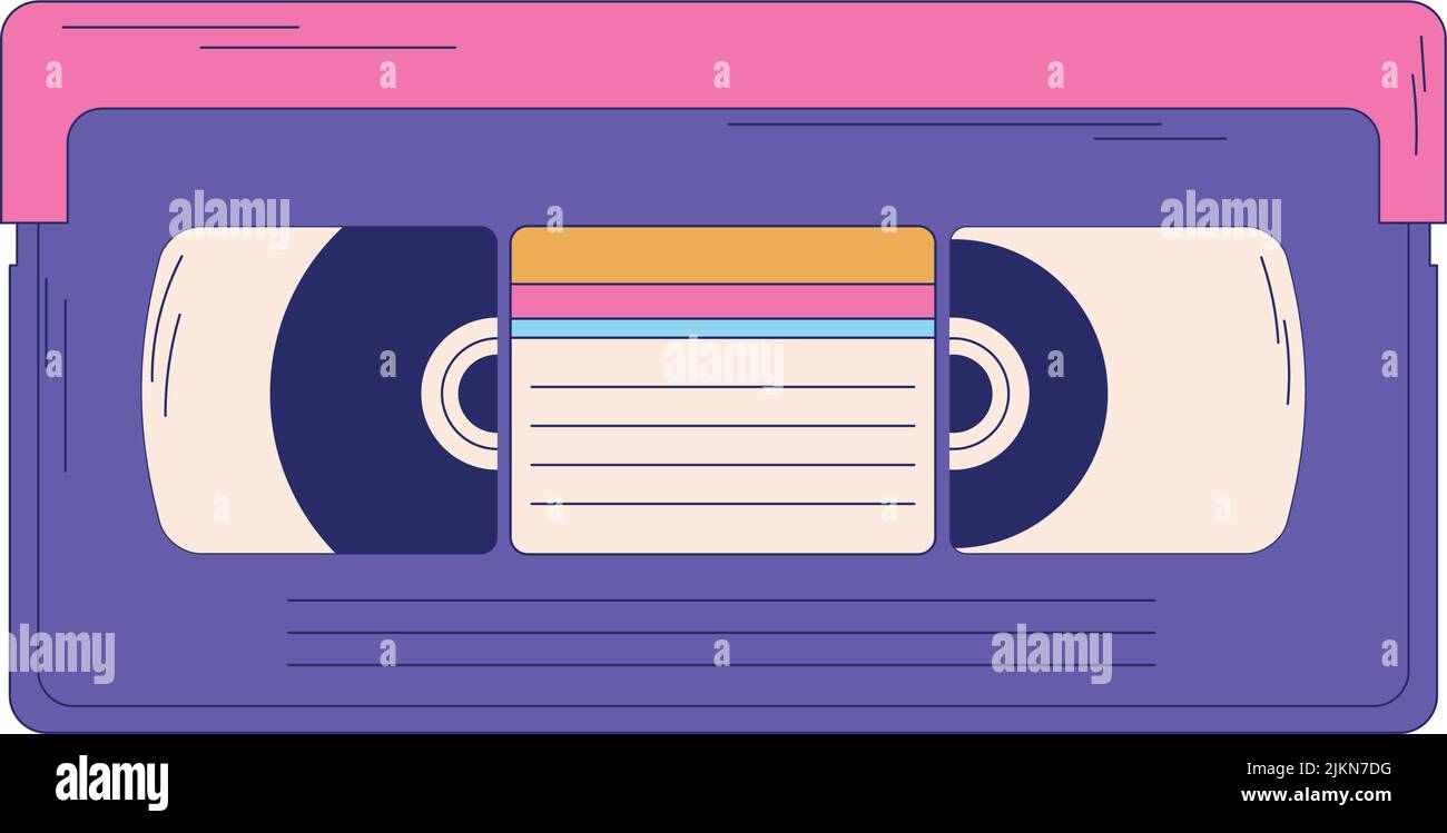90s VHS cassette tape Stock Vector Image & Art - Alamy