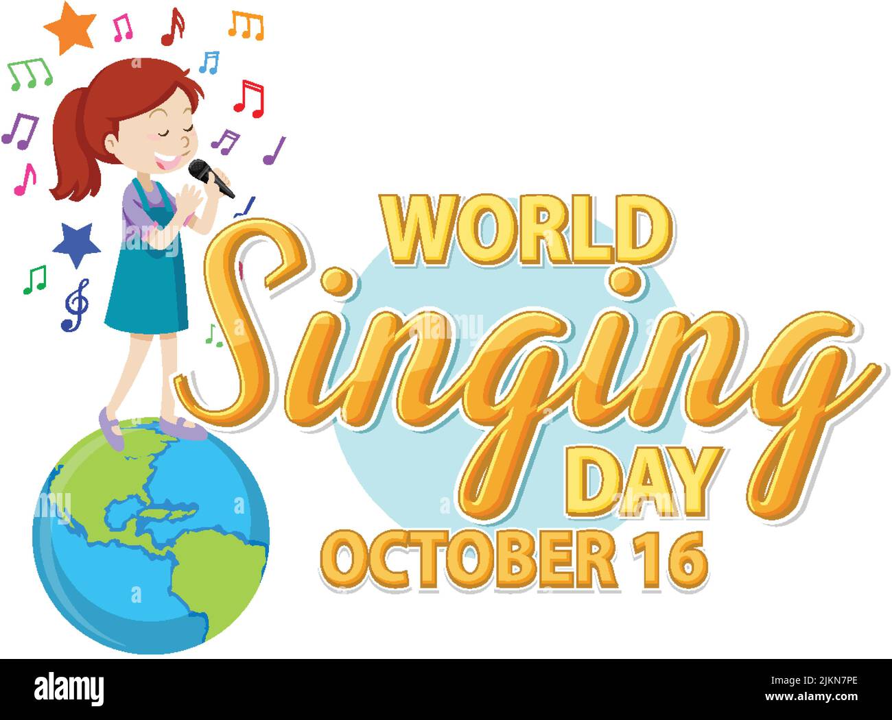 World singing day banner Stock Vector Images - Alamy