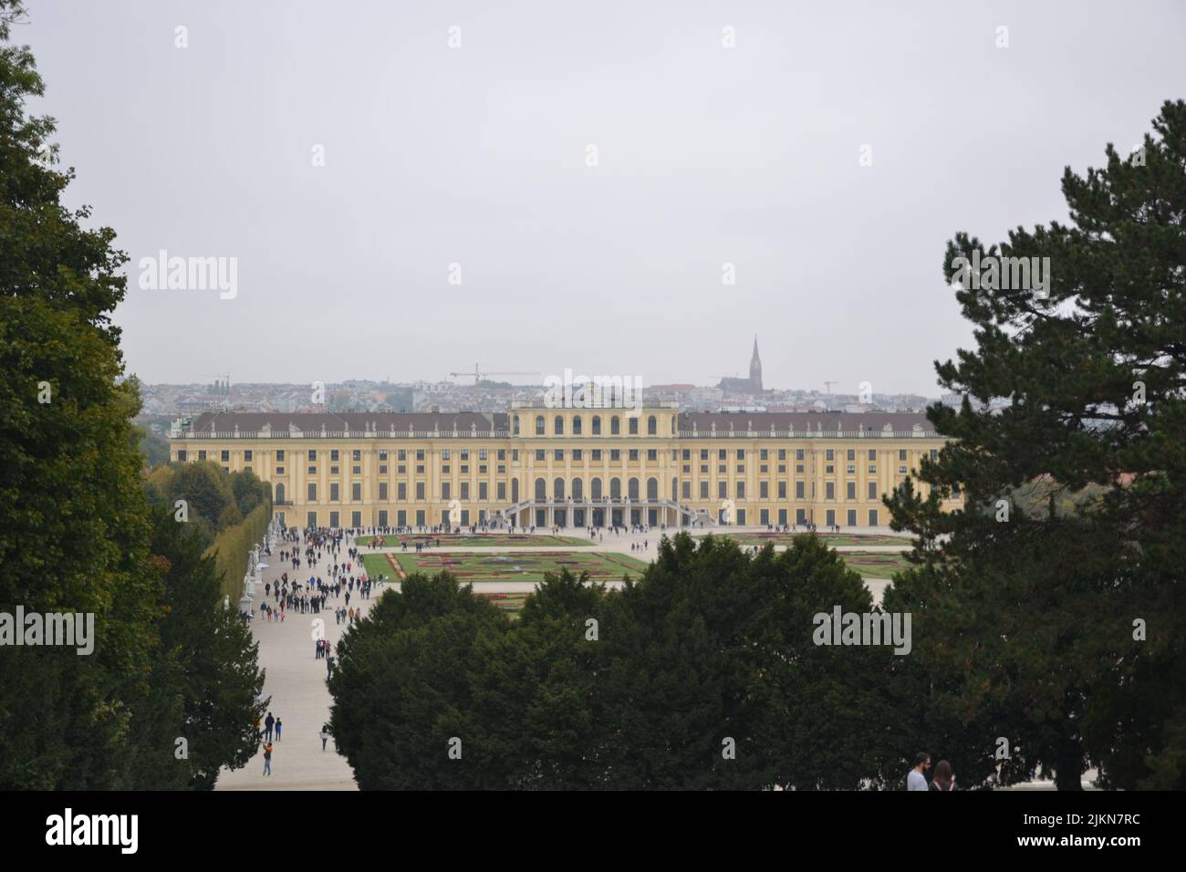 The Schloss Schonbrunn in Vienna, Austria Stock Photo
