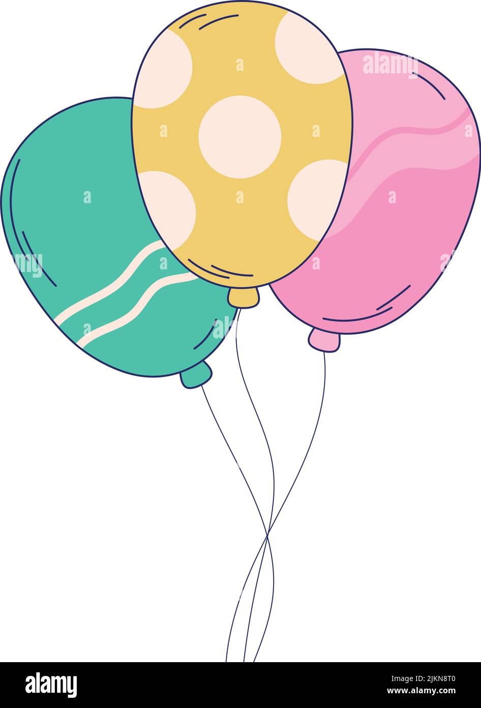 balloons party icon Stock Vector Image & Art - Alamy