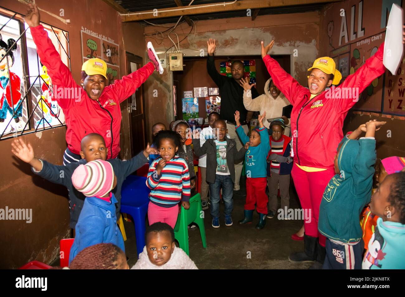 Johannesburg, South Africa August 6, 2015 Young African children at