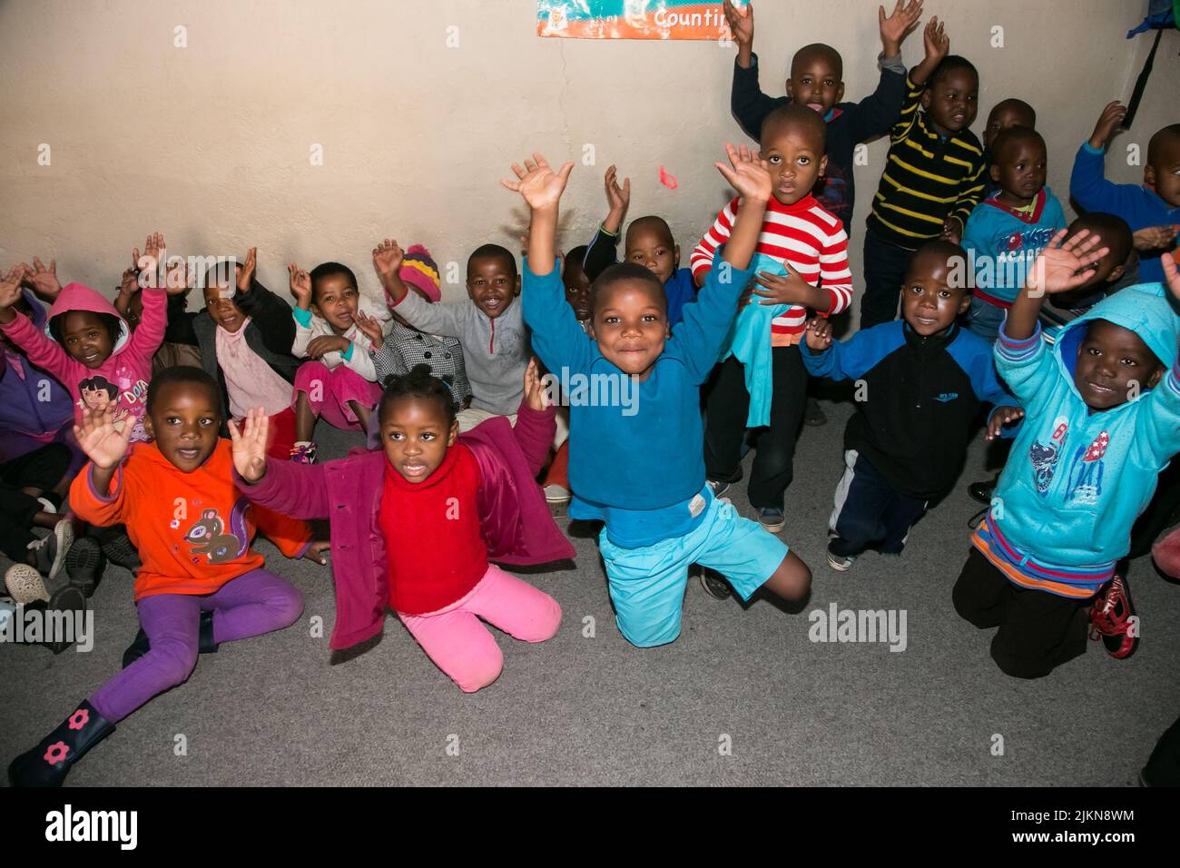 Johannesburg, South Africa August 6, 2015 Young African children at