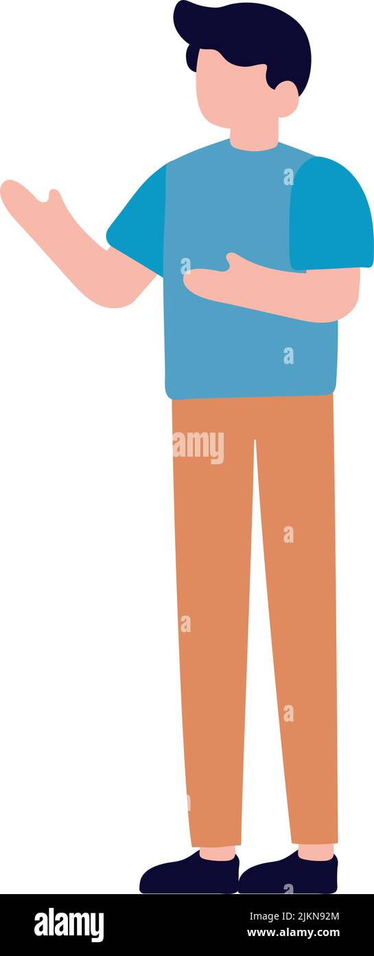 Standing Example Picture Stylish young man posing standing Stock Vector Images - Alamy