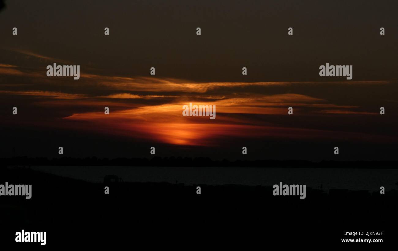 The beautiful dark sunset sky Stock Photo - Alamy