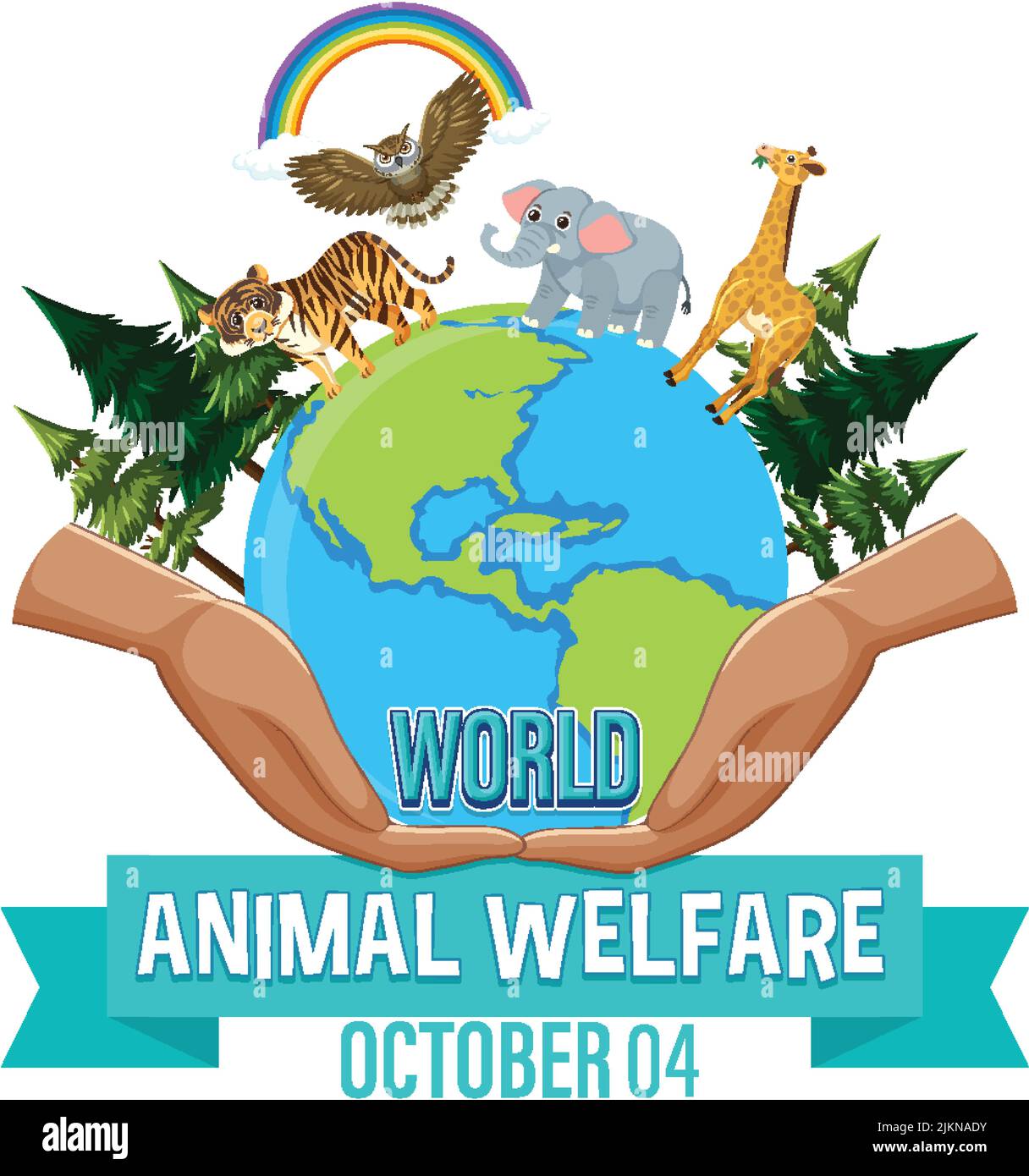 World Animal Welfare Day Poster illustration Stock Vector Image & Art