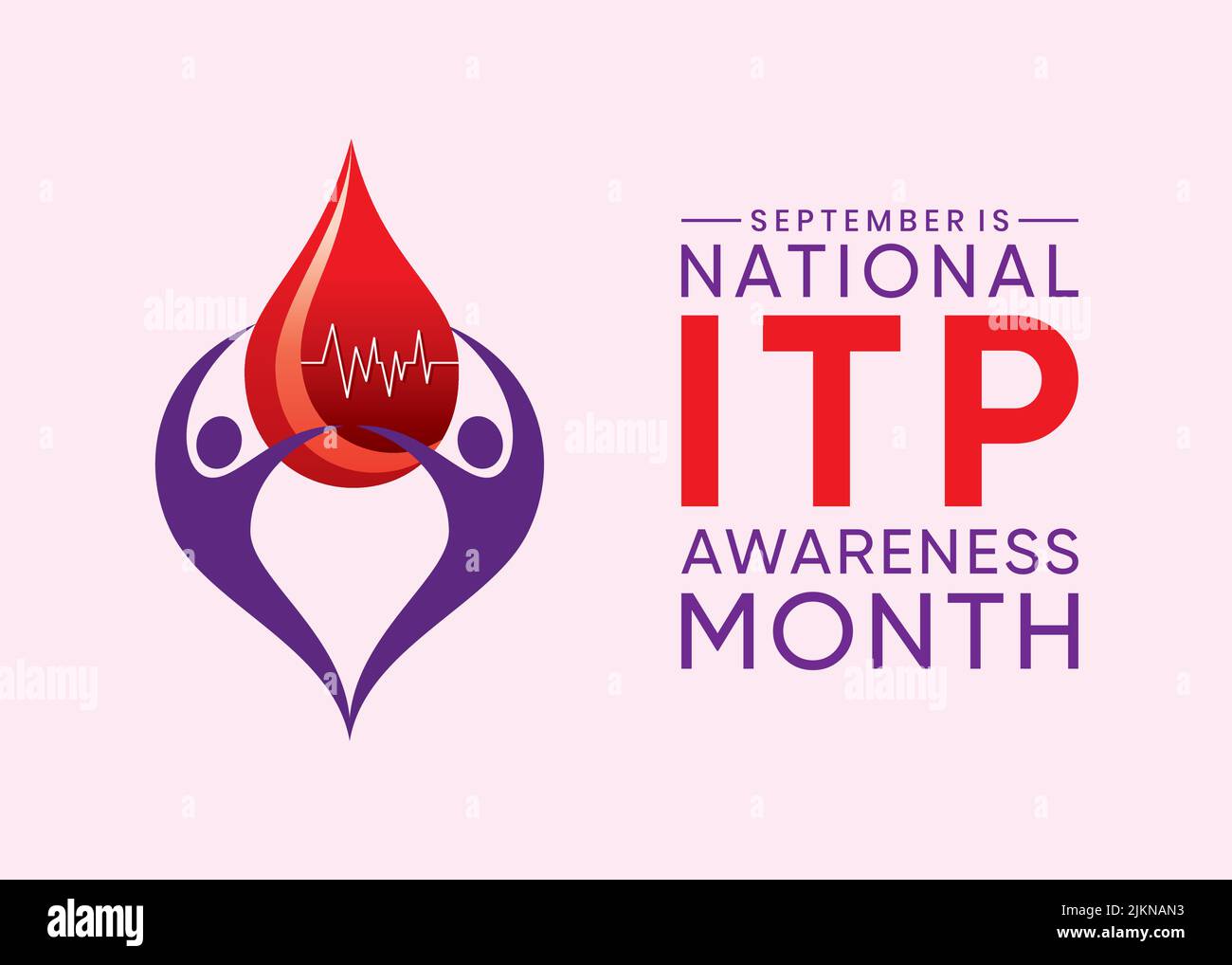 vector illustration of national ITP awareness month Stock Vector Image