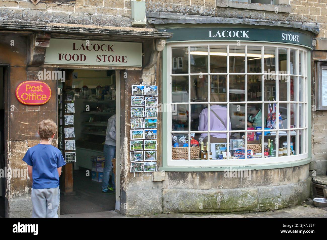 An old food store in Lacock Village, Wiltshire county, England Stock Photo