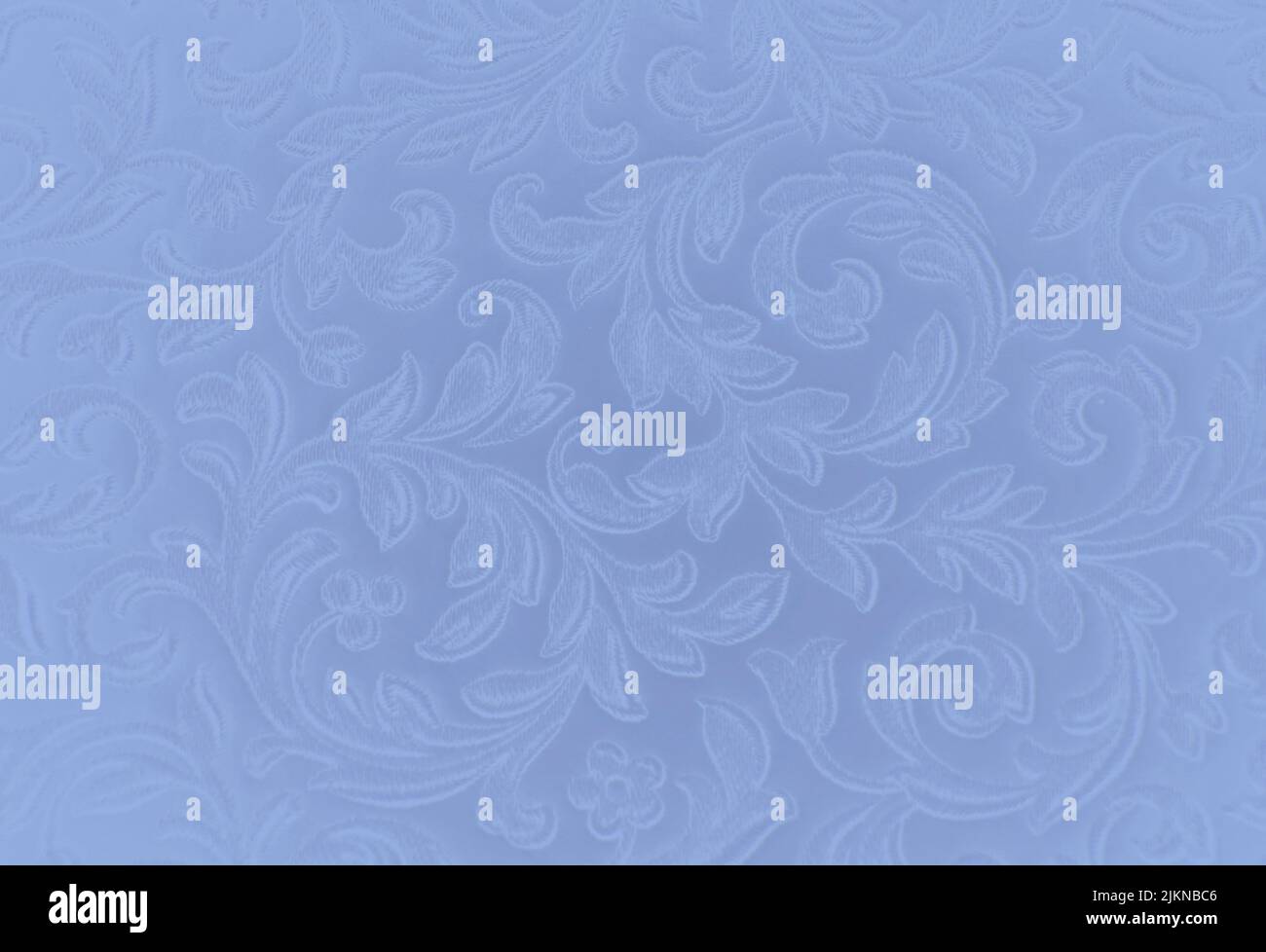 Blue background with floral fantasy pattern Stock Photo - Alamy