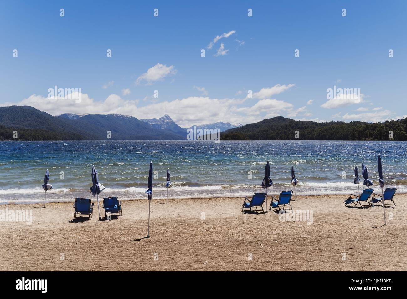 Sunny morning on sandy beach hi-res stock photography and images - Alamy
