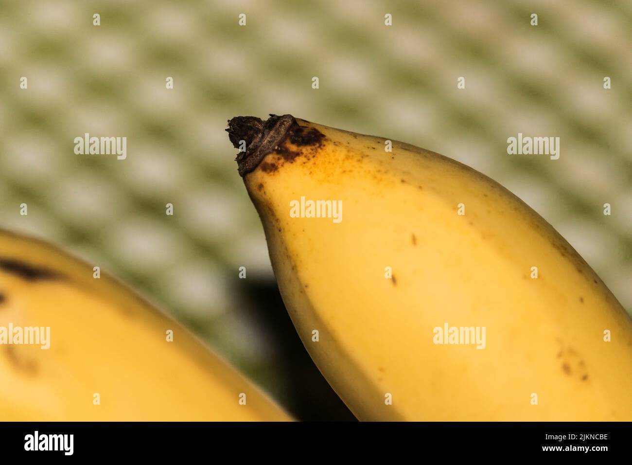 Ripened Banana on a Table Stock Photo
