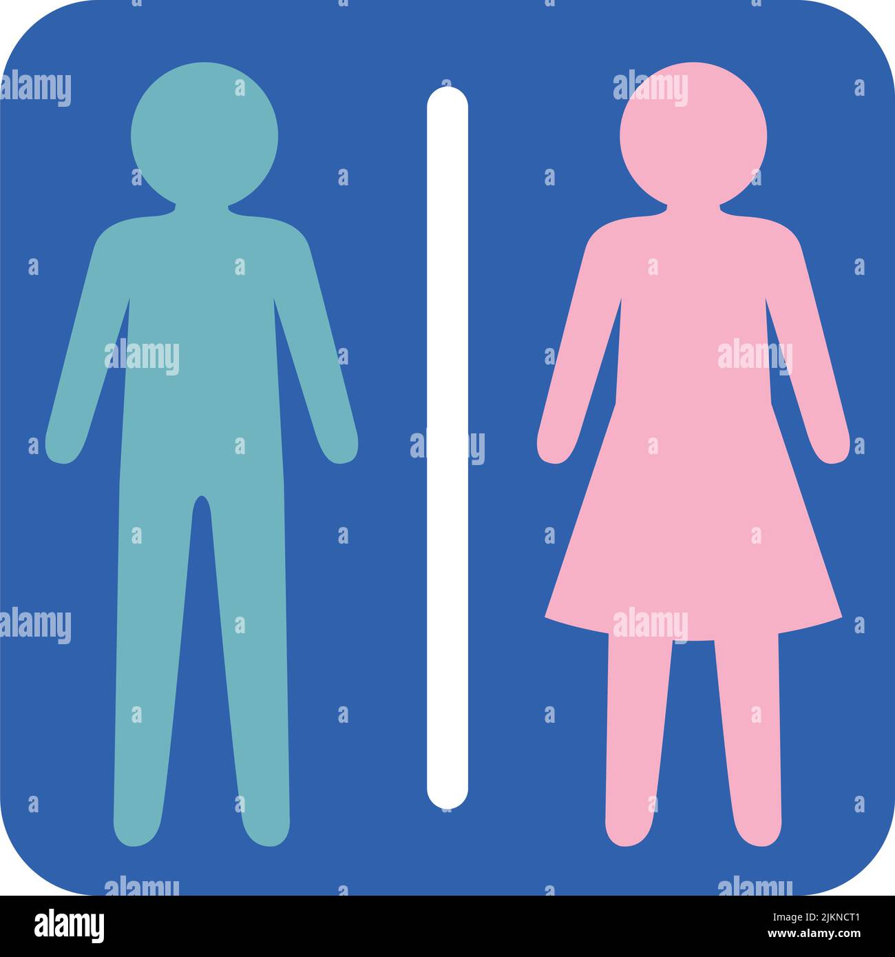 Man and woman restroom sign illustration Stock Vector Image & Art - Alamy