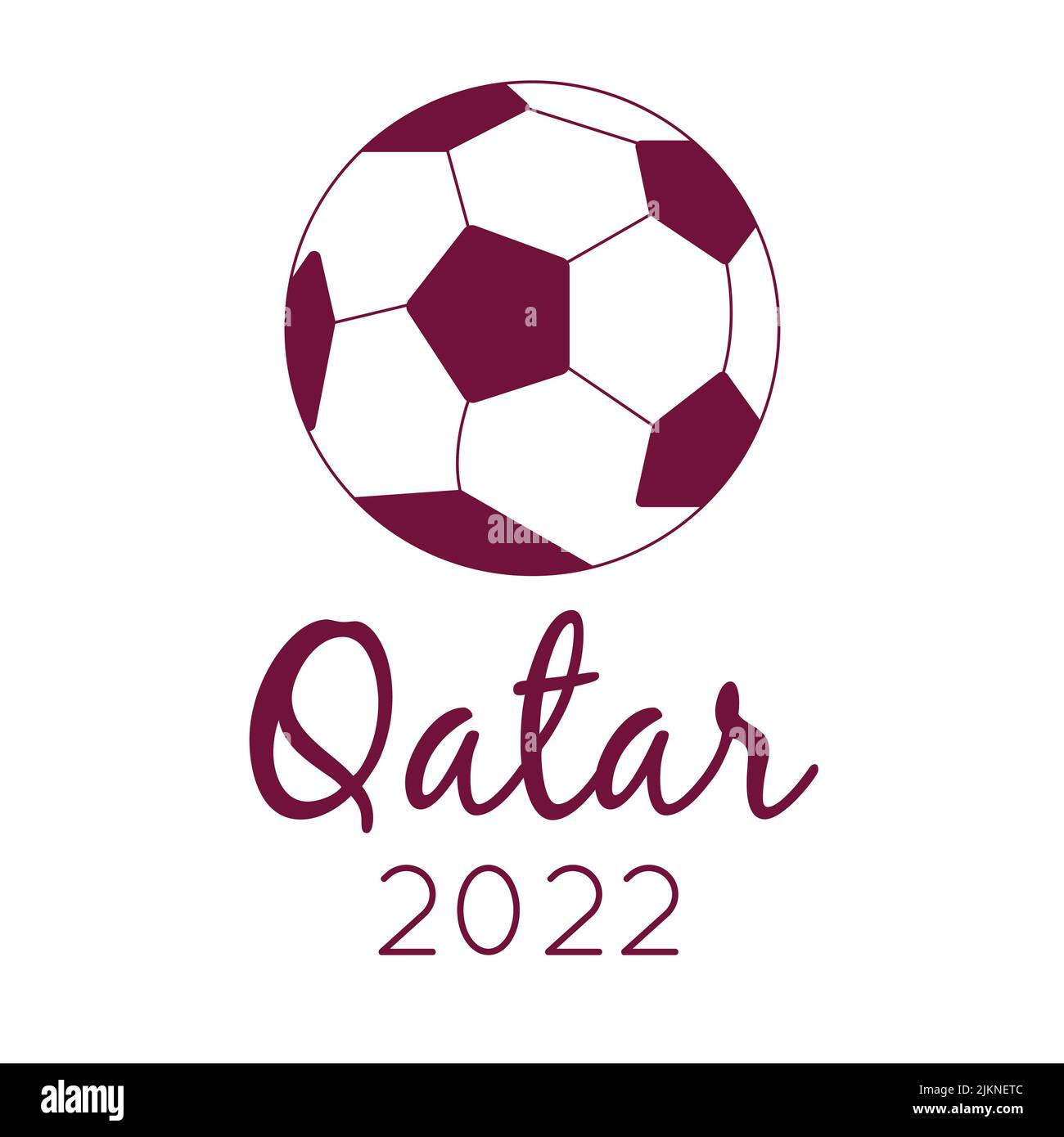 Qatar 2022 football world cup emblem Stock Vector Images - Alamy