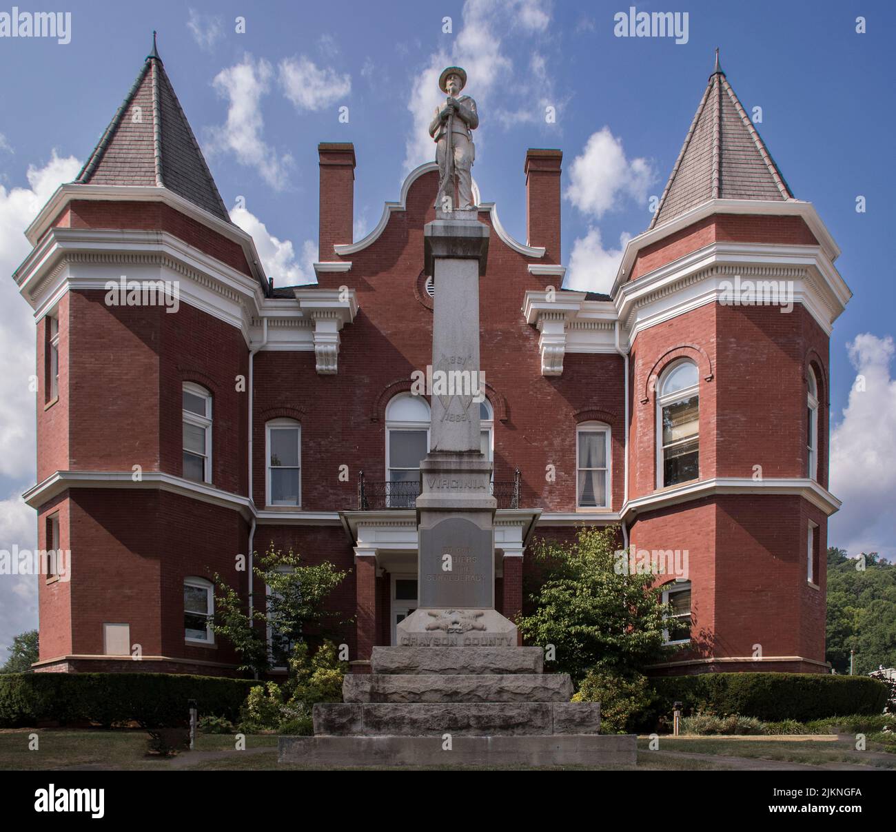 The originial Historic courthouse of Grayson stands in the heart of