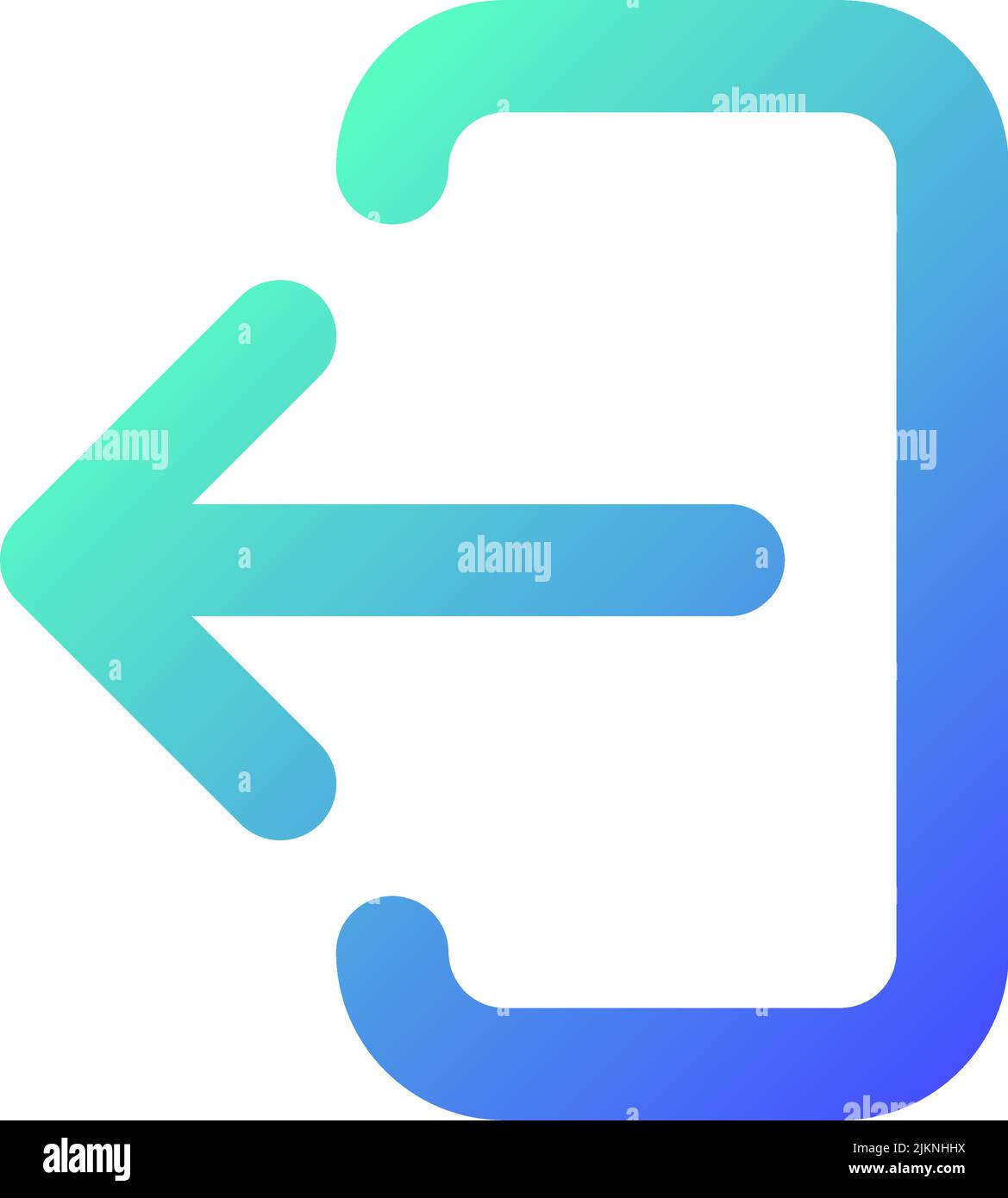 Export data pixel perfect gradient linear ui icon Stock Vector