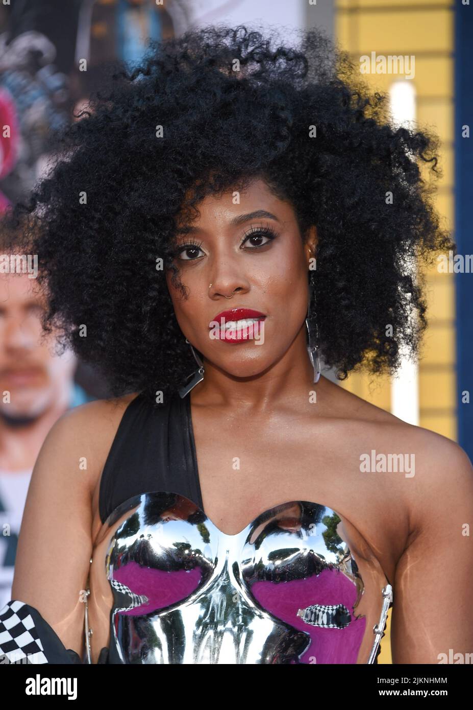 August 1, 2022, Westwood, California, USA: Jonica Booth arrives for the premiere of the film â€˜Bullet Trainâ€™ at the Village theater. (Credit Image: © Lisa O'Connor/ZUMA Press Wire) Stock Photo