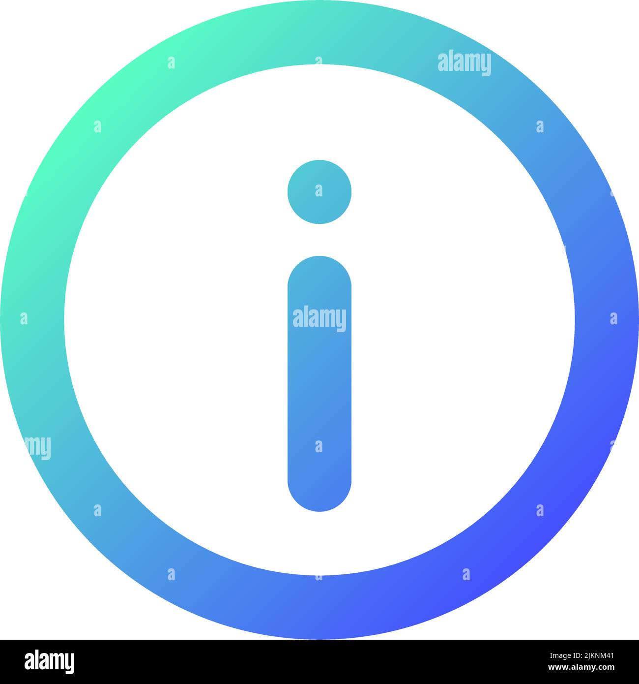 Info pixel perfect gradient linear ui icon Stock Vector