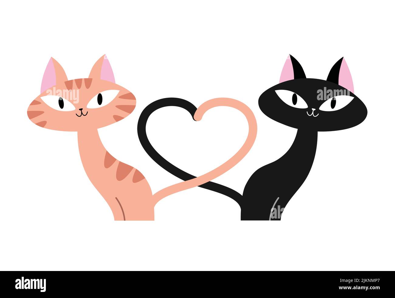 Two Cats in Love Hug Doodle Icon. Cute Pets Vector Art Stock Vector -  Illustration of friends, artwork: 241281449